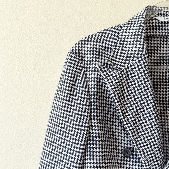 Bottega Martinese Double Breasted Houndstooth Blazer - Picture 3 of 16